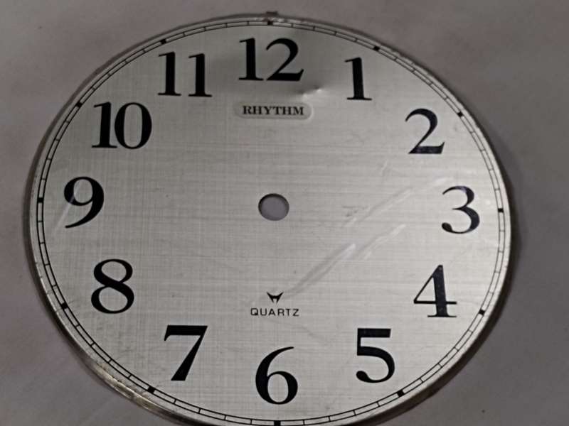 Vintage Rhythm Quartz clock dial