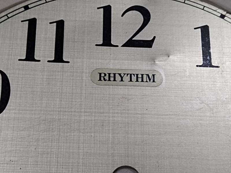 Vintage Rhythm Quartz clock dial