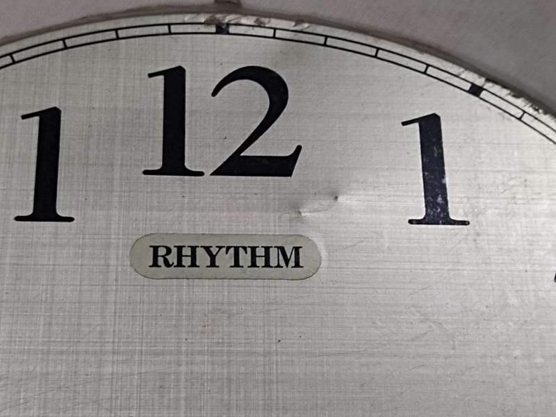 Vintage Rhythm Quartz clock dial