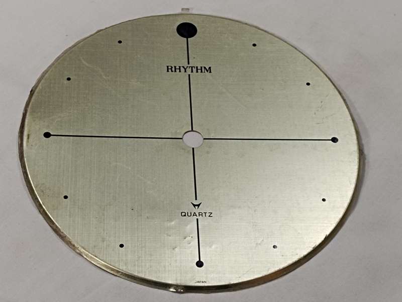 Vintage Rhythm Quartz clock dial