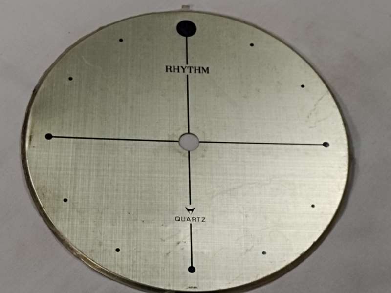 Vintage Rhythm Quartz clock dial