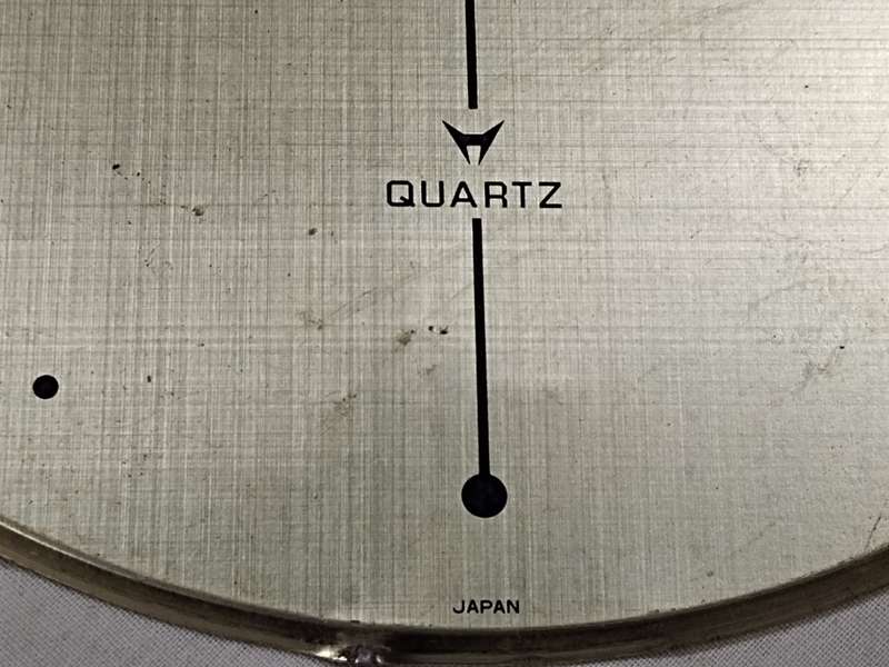 Vintage Rhythm Quartz clock dial