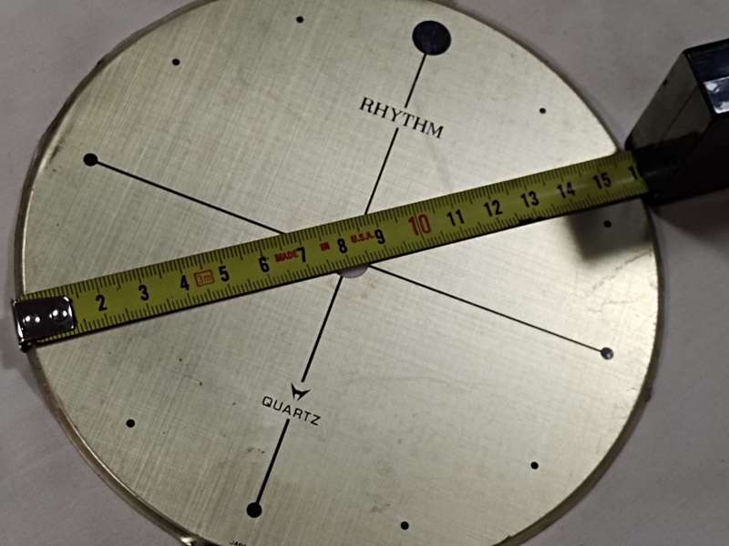 Vintage Rhythm Quartz clock dial