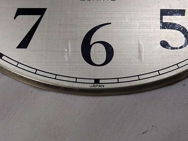 Vintage Rhythm Quartz clock dial (a)