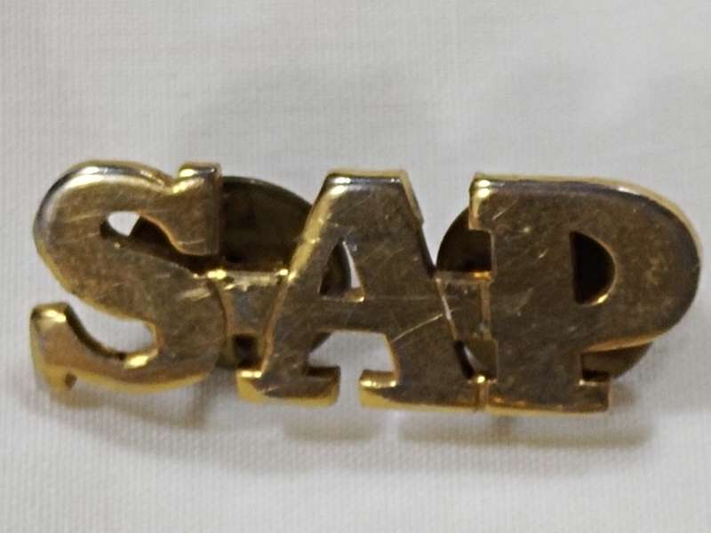 Brass SAP badges
