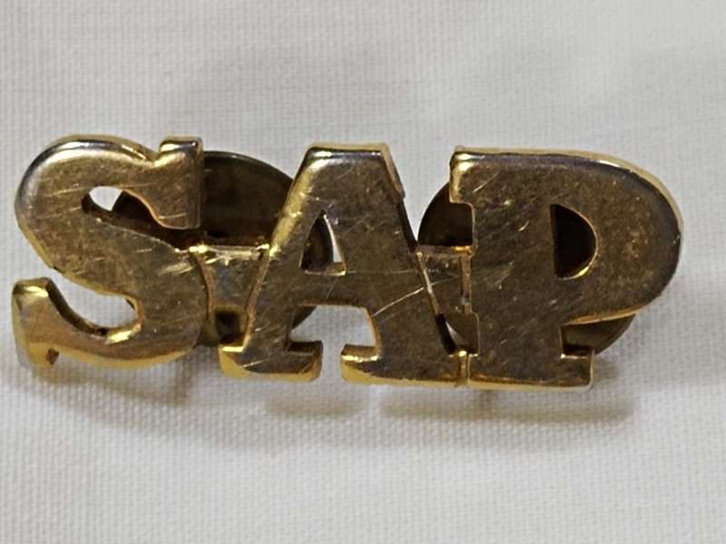 Brass SAP badges