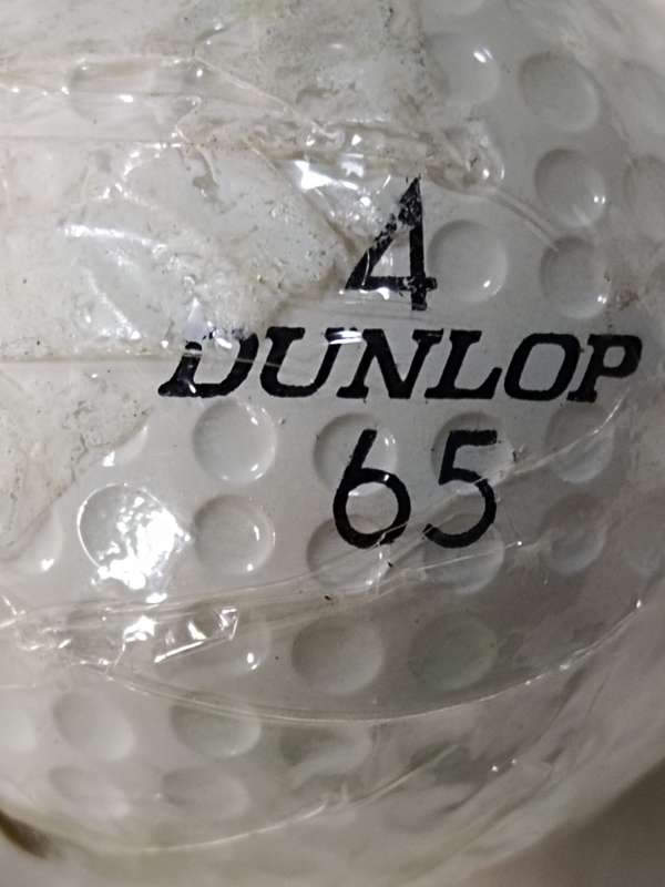 65 Dunlop 1.68 Golf Ball