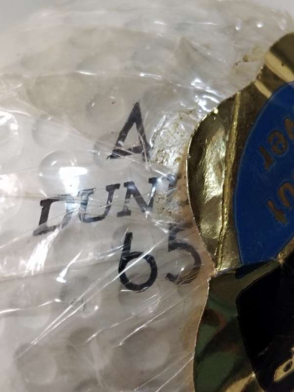 65 Dunlop 1.68 Golf Ball