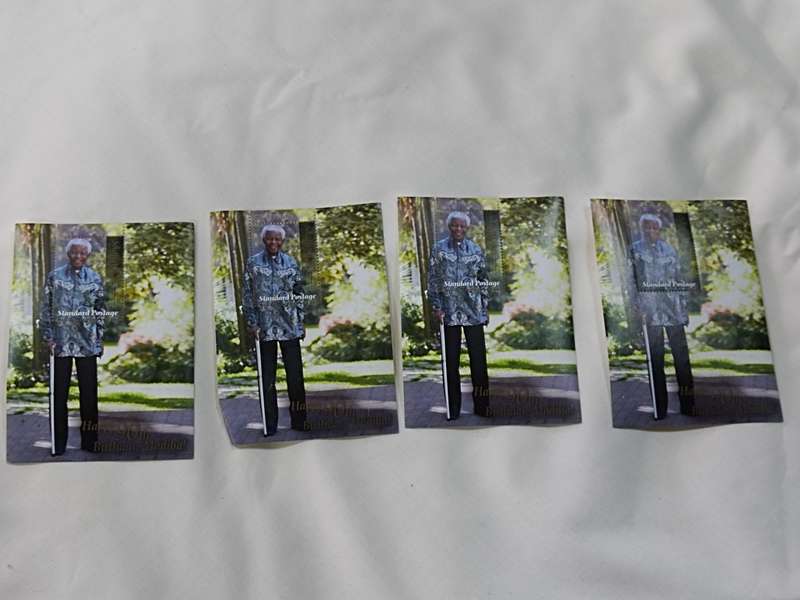 Happy 90th Birthday, Madiba Stamp. Unused