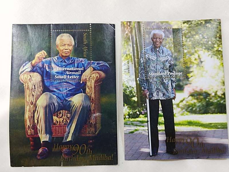 Happy 90th Birthday, Madiba Stamp set. Unused
