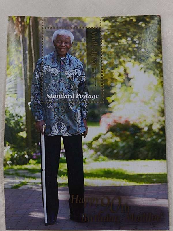 Happy 90th Birthday, Madiba Stamp set. Unused