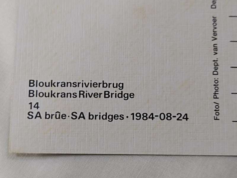 Postcards: SA Brue/SA Bridges 1984-08-24