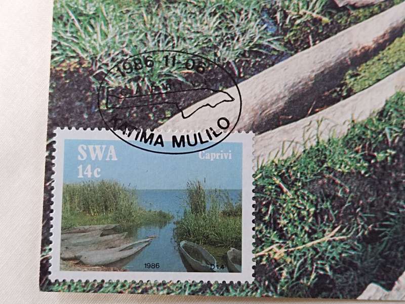 Postcard: SWA Caprivi Boats/skuite/boote