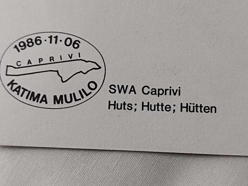 Postcards: SWA Caprivi Huts/Hutte