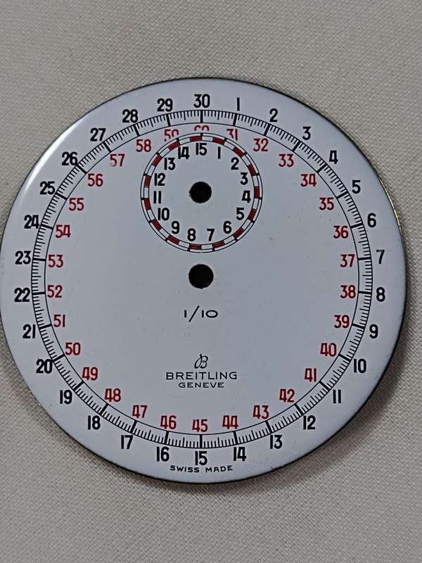 Enamel Stopwatch dial: Breitling Geneve Swiss Made