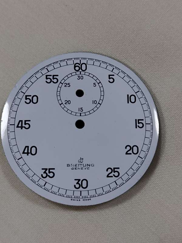Enamel Stopwatch dial: Breitling Geneve Swiss Made