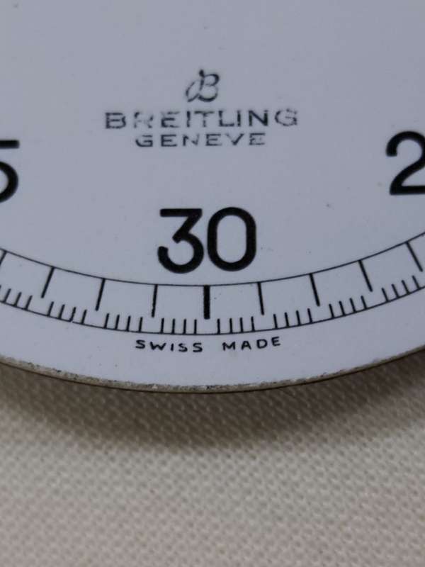 Enamel Stopwatch dial: Breitling Geneve Swiss Made