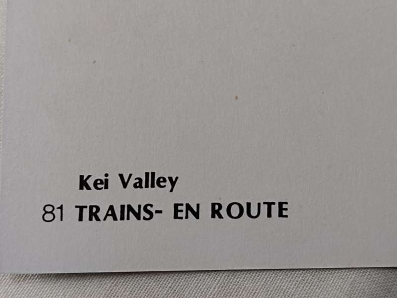 Postcard: Trains en Route Kei Valley