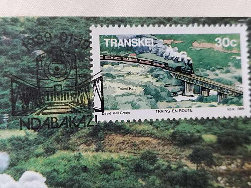 Postcard: Trains en Route Toleni Halt