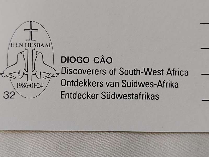 Postcard: Postcard: Discoverer of South West Africa/Ontdekkers van Suid Wes Afrika