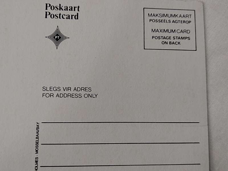 Postcard: Kultuurerfenis/Cultural/Heritage