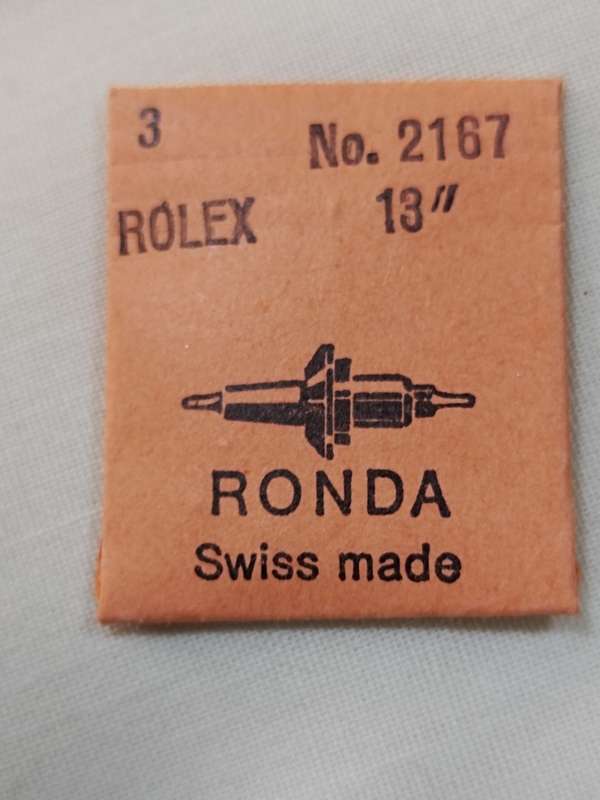 Rolex 2167 13".Ronda Swiss made