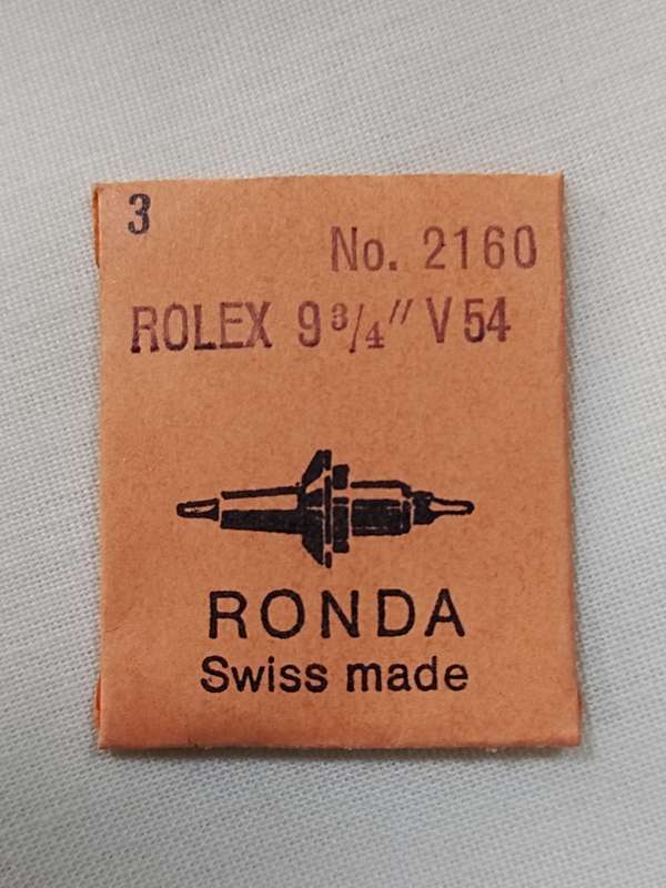 Rolex 2160. 9 3/4" V54. Ronda Swiss made