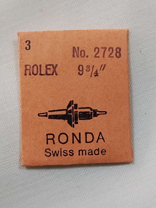 Rolex 2728. 9 3/4". Ronda Swiss made