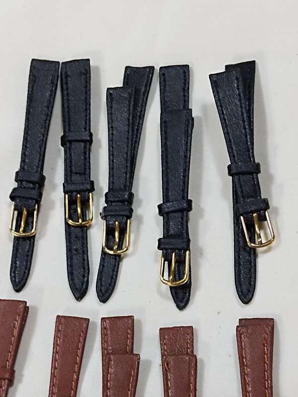X5 Black & x5 Brown ladies leather straps