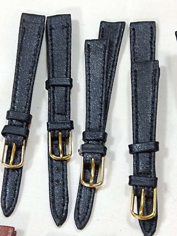 X5 Black & x5 Brown ladies leather straps