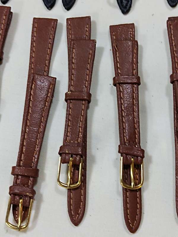 X5 Black & x5 Brown ladies leather straps