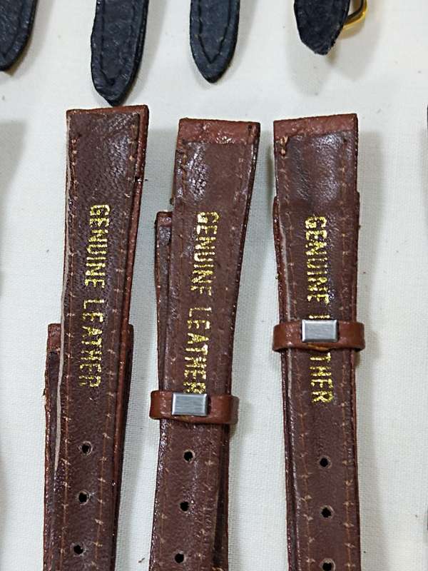X5 Black & x5 Brown ladies leather straps