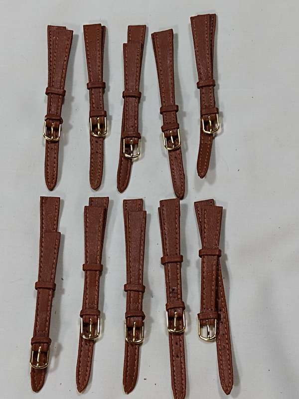 Ladies Brown leather watch straps