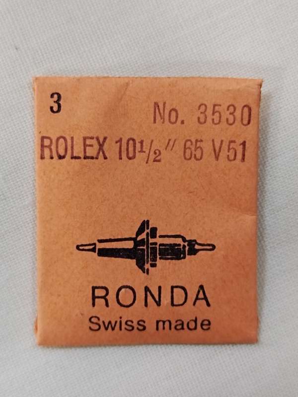 Rolex 10 1/2" 65 V51. No 3530. Ronda Swiss made