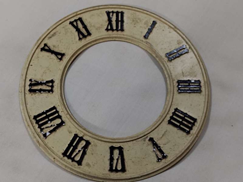 Plastic clock dial