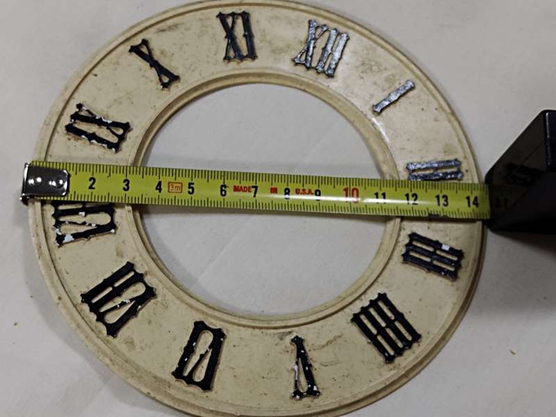 Plastic clock dial