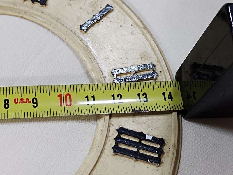 Plastic clock dial