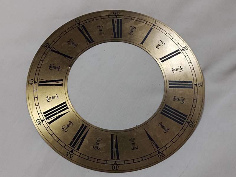 Brass clock Dial