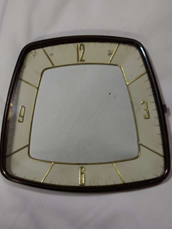 Retro Clock dial with frame, door and glass