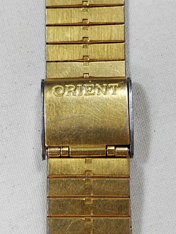 Men's Stainless steel watch strap: Orient Gold Tone