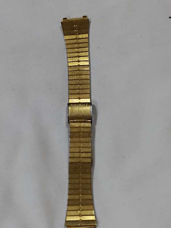 Men's Stainless steel watch strap: Orient Gold Tone
