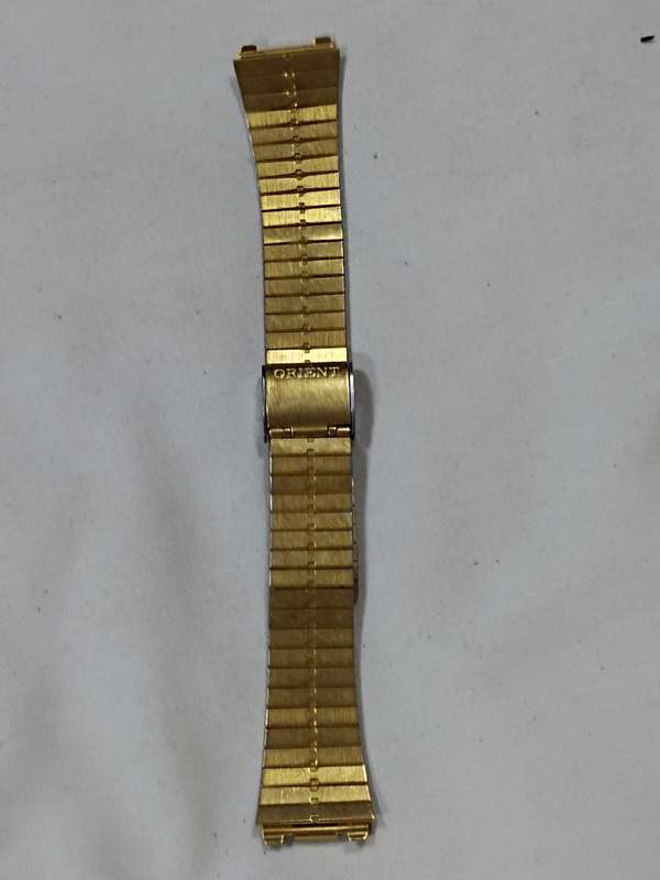 Men's Stainless steel watch strap: Orient Gold Tone