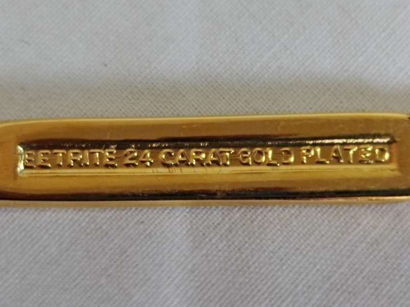 12 Piece Eetrite 24ct Gold plated set