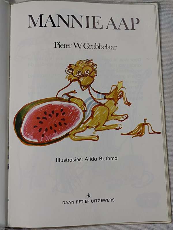 Mannieaap deur  Pieter W. Grobler