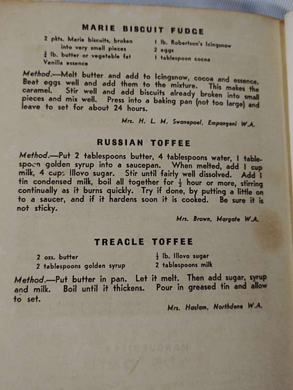 Silver Jubilee recipe book. Re Issued 1959