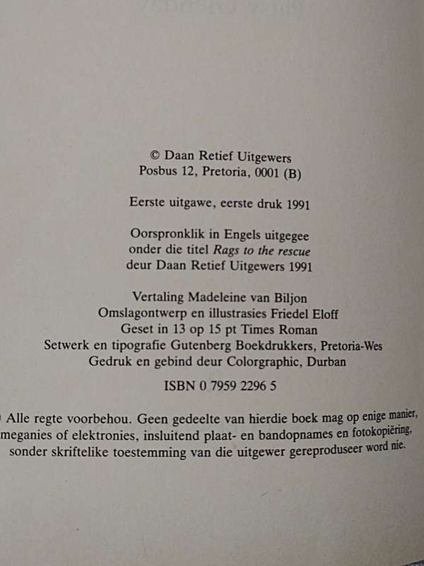 Toiings tree in die bres deur Patsy Glenday