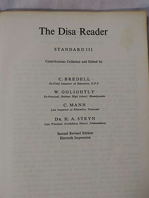 Disa Readers. Standard III book