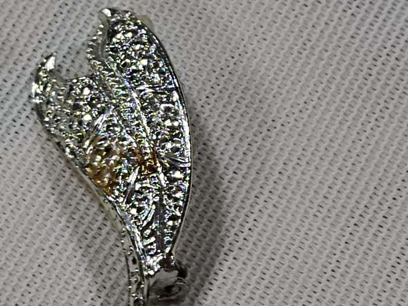 X5 Silver Tone Brooches