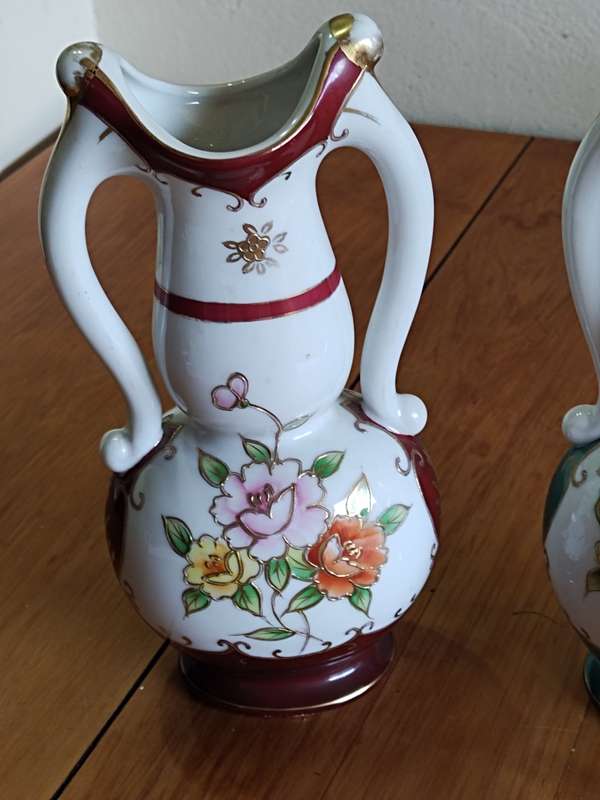 Pair Vintage Lamode Vases