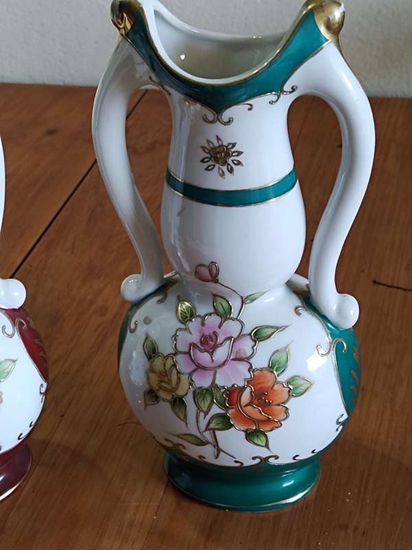Pair Vintage Lamode Vases